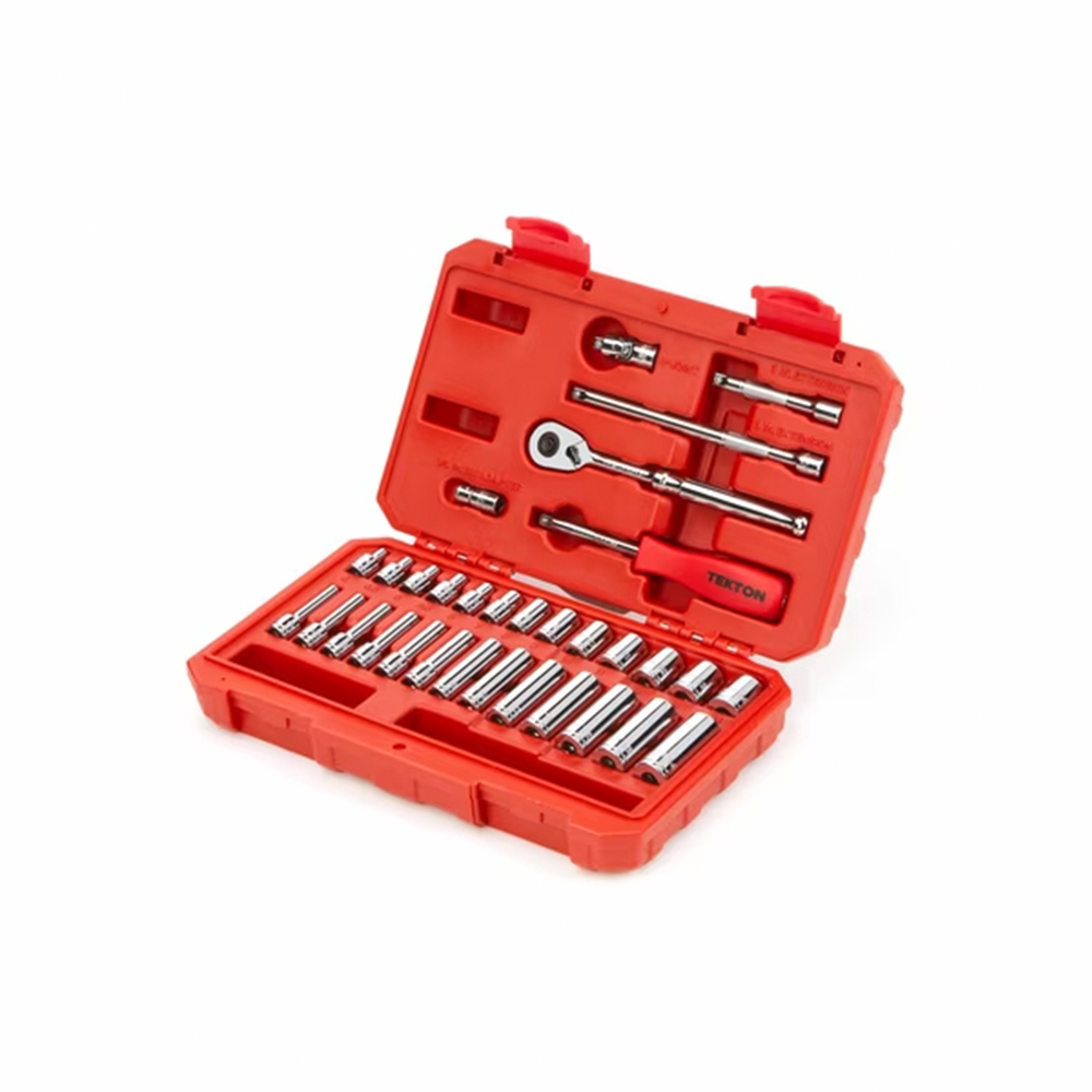 Tekton 1/4 Drive 4-14mm Metric Socket Set from GME Supply